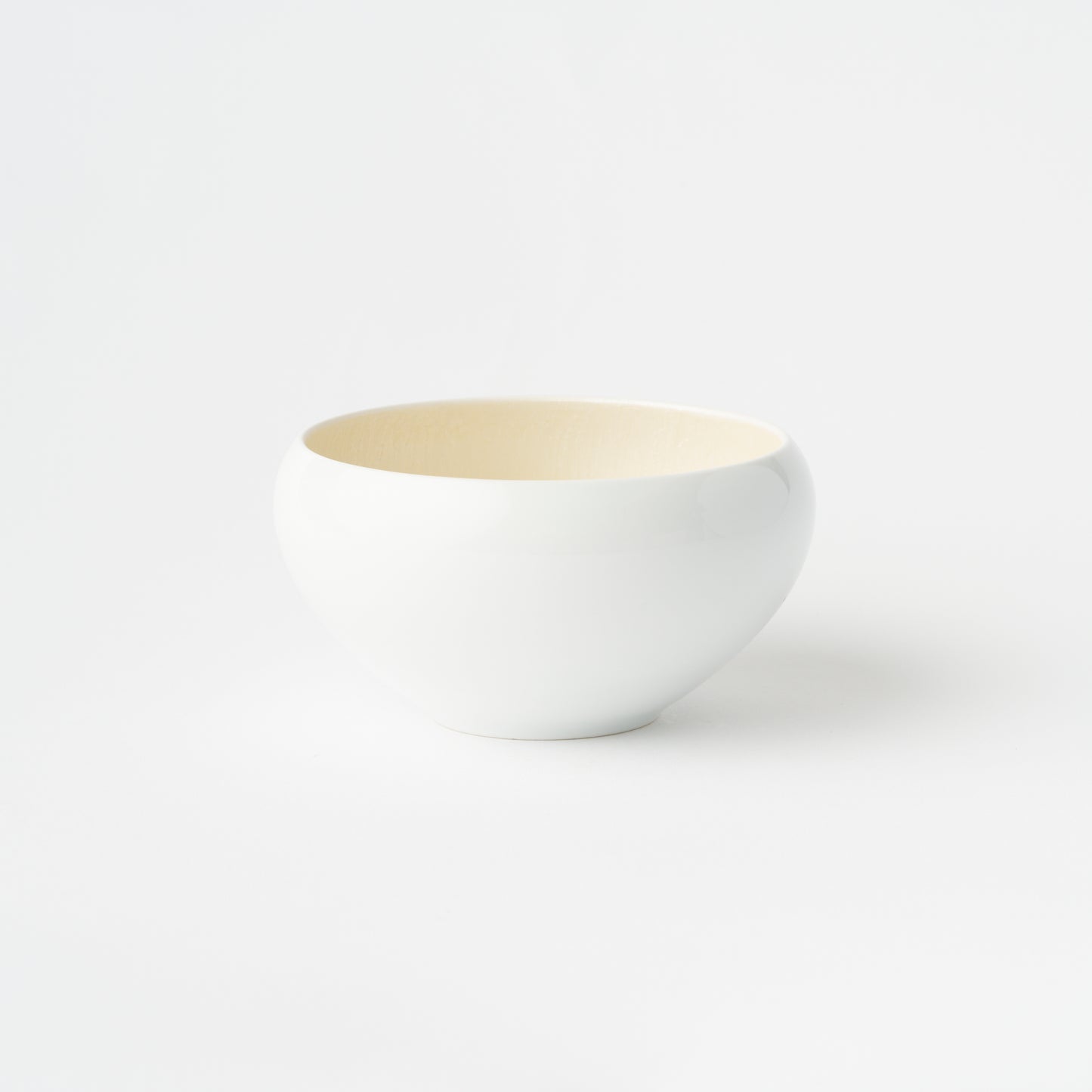 White & Mustard Color Tea Bowl