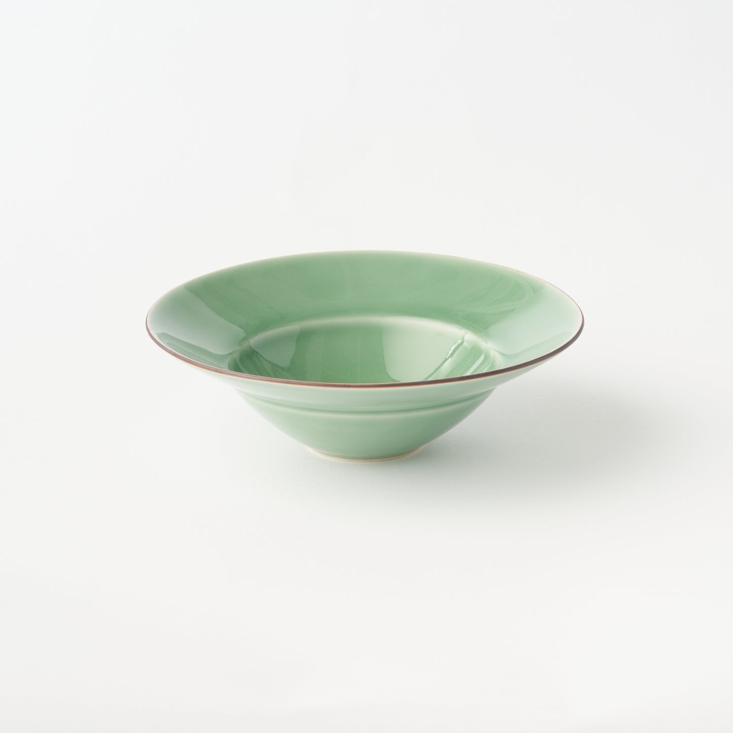 Frame Medium Rim Bowl - Kinuta Green