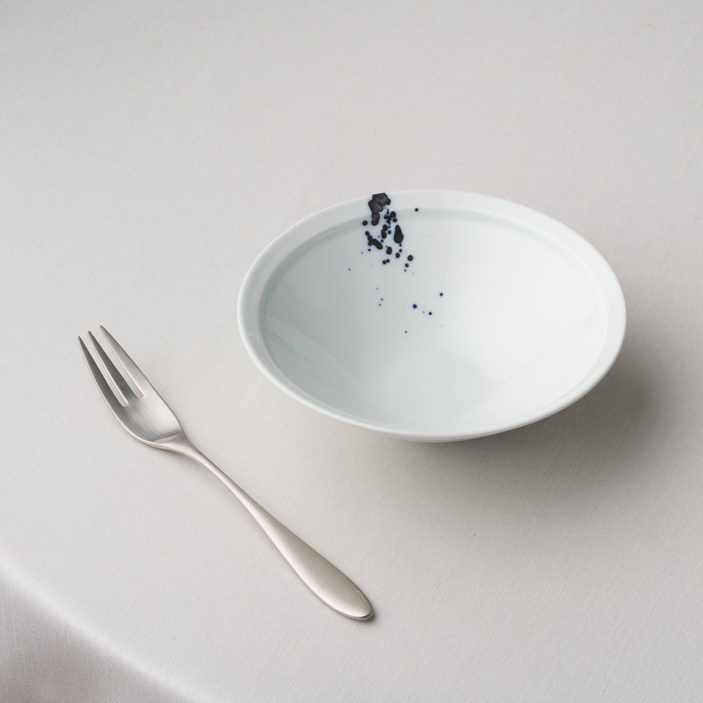 Frame Narrow Rim Bowl - Ink Spray