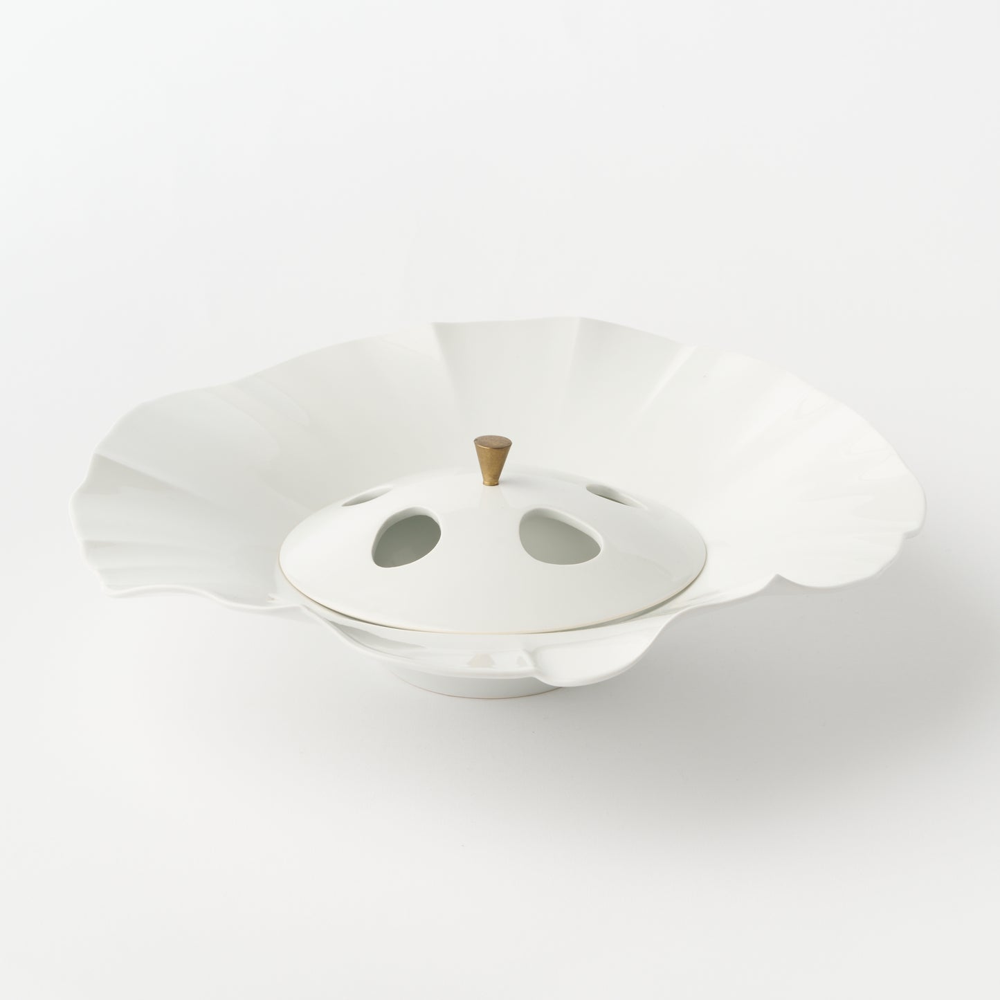Morning Glory Deep Bowl with Lid