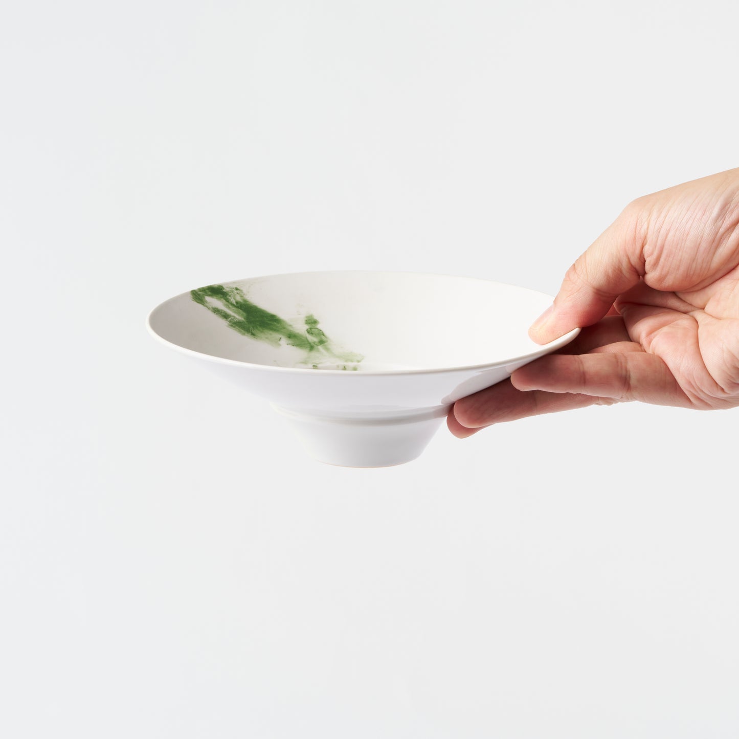 Frame Wide Rim Bowl - Flowy Green