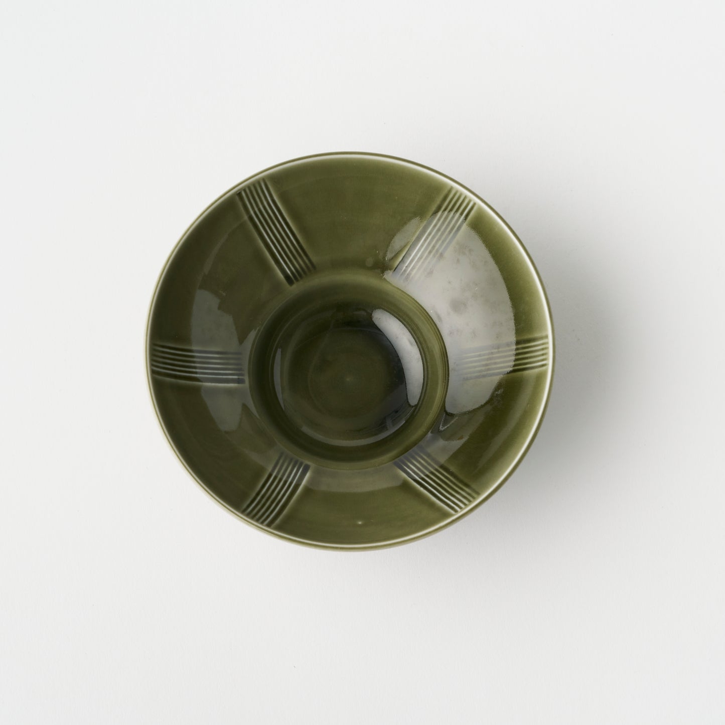 Combing Pattern Deep Rim Bowl 4.6sun