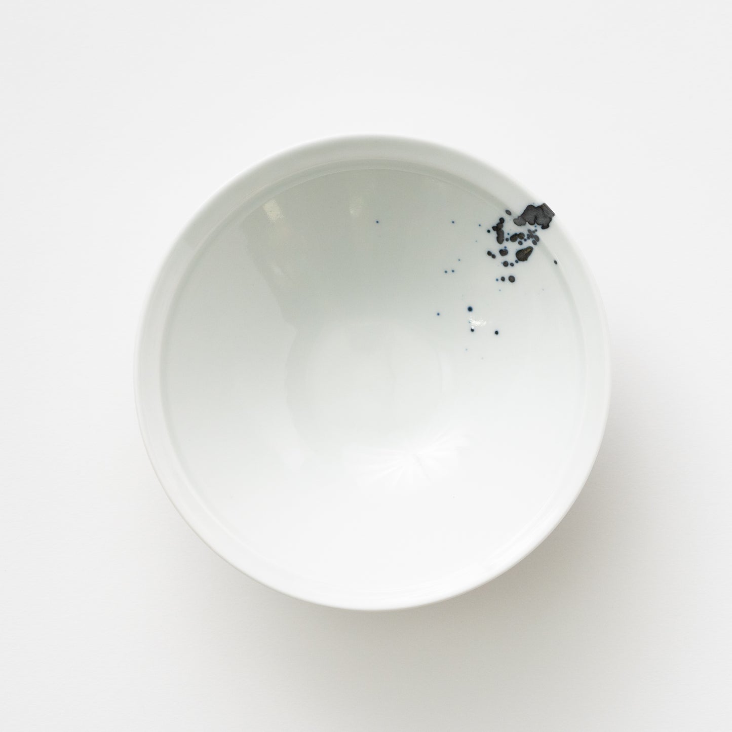 Frame Narrow Rim Bowl - Ink Spray