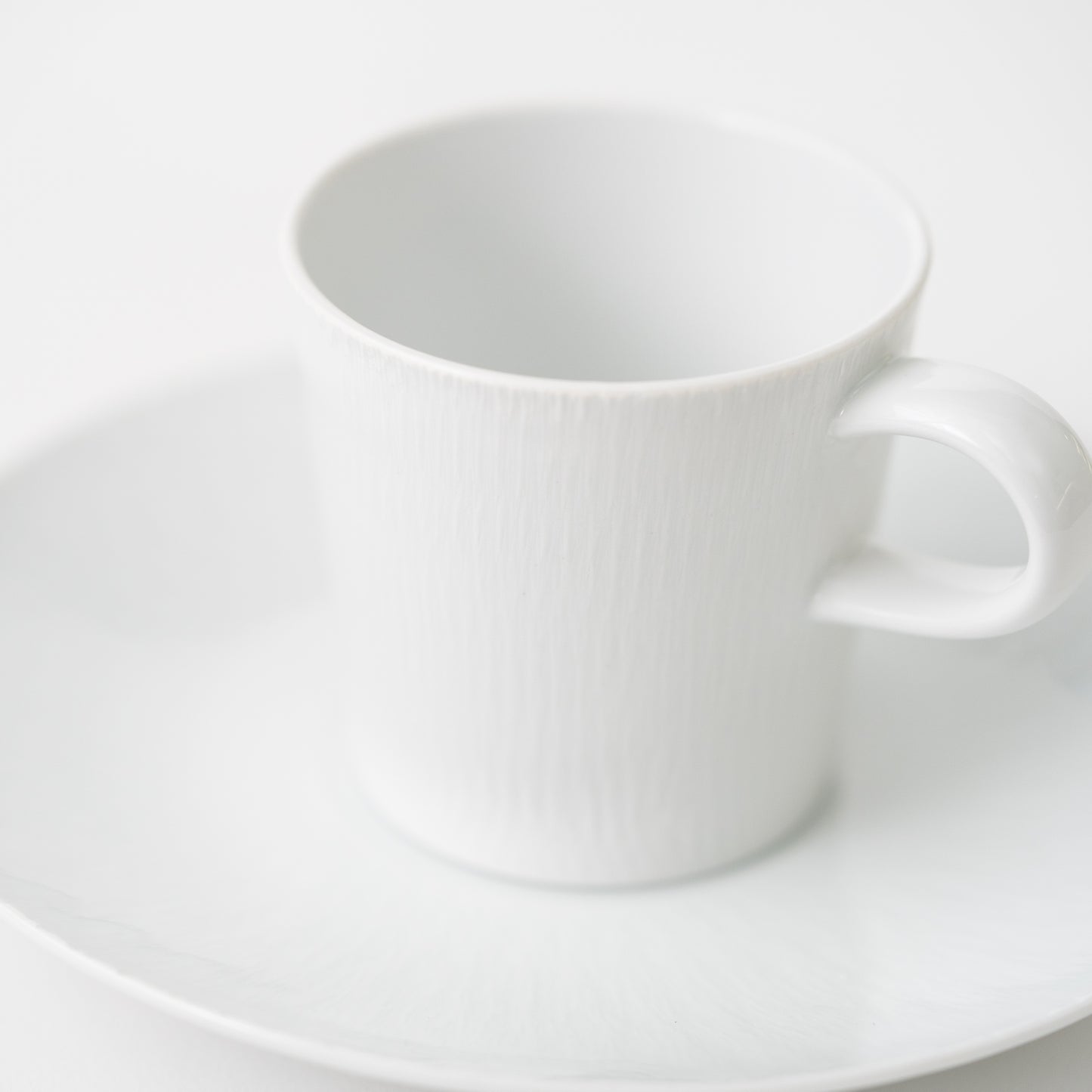 Carved Demitasse Cup & Saucer