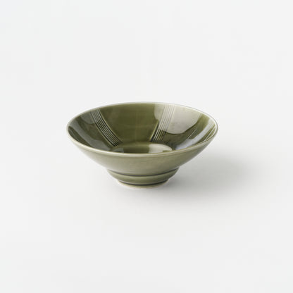 Combing Pattern Deep Rim Bowl 4.6sun