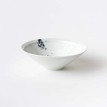 Frame Narrow Rim Bowl - Ink Spray