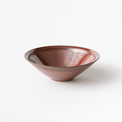 Frame Narrow Rim Bowl - Reddish Kaki-Brown
