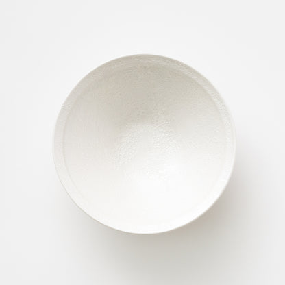 Frame Narrow Rim Bowl - Awagesho White Mica Silver