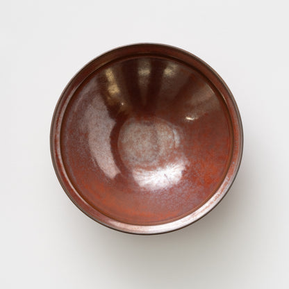 Frame Narrow Rim Bowl - Reddish Kaki-Brown