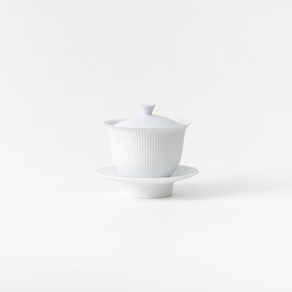 Shinogi Teacup with Lid and Saucer